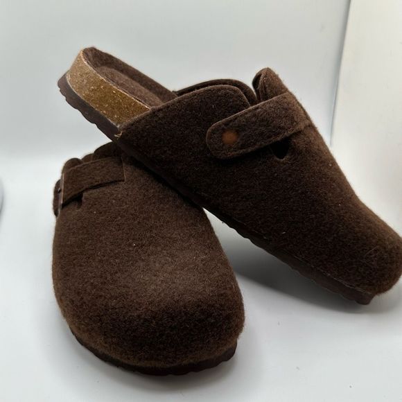CUSHIONAIRE Womens Clog 10 BROWN WOOL - Picture 6 of 7